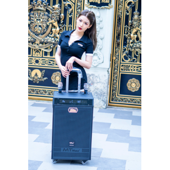 Loa Kéo Karaoke MTMAX 1002 Hệ Thống Bass 30, 1 Trung, 1 Treble, Công Suất 450 -  500W, Kèm 2 Micro Bắt Sóng Xa, Chống Hú, Loa Chơi Được Từ 30 Người Trở Lên, Karaoke Gia Đình, Phòng Trà