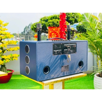 Loa Karaoke Xách Tay Bọc Da Cao Cấp MTMAX V2 Pro 11 Đường Tiếng, Bass Đôi 25CM, 3 Treble, 8 Trung, Công Suất Cực Đại 1500W, Kèm 2 Micro Không Dây Hiện Đại, Chống Hú