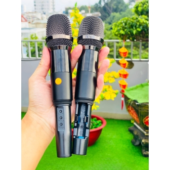 Loa Karaoke Xách Tay Bọc Da Cao Cấp MTMAX V2 Pro 11 Đường Tiếng, Bass Đôi 25CM, 3 Treble, 8 Trung, Công Suất Cực Đại 1500W, Kèm 2 Micro Không Dây Hiện Đại, Chống Hú